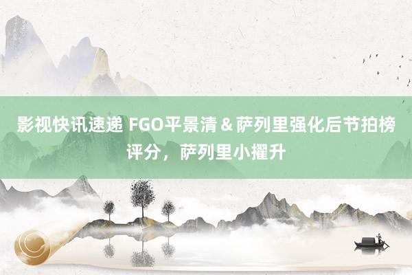 影视快讯速递 FGO平景清＆萨列里强化后节拍榜评分，萨列里小擢升